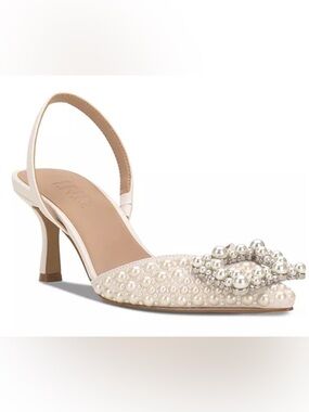 INC International Concepts Gevira Pearl Halter Pumps
